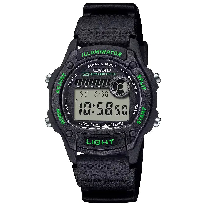 Casio Collection Digital W-220H-1A3 Digital Dial Resin Strap Men's Watch