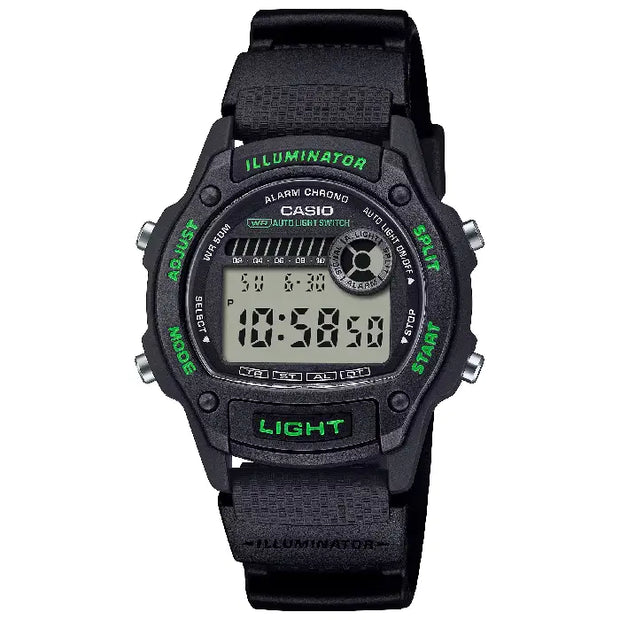 Casio Collection Digital W-220H-1A3 Digital Dial Resin Strap Men's Watch