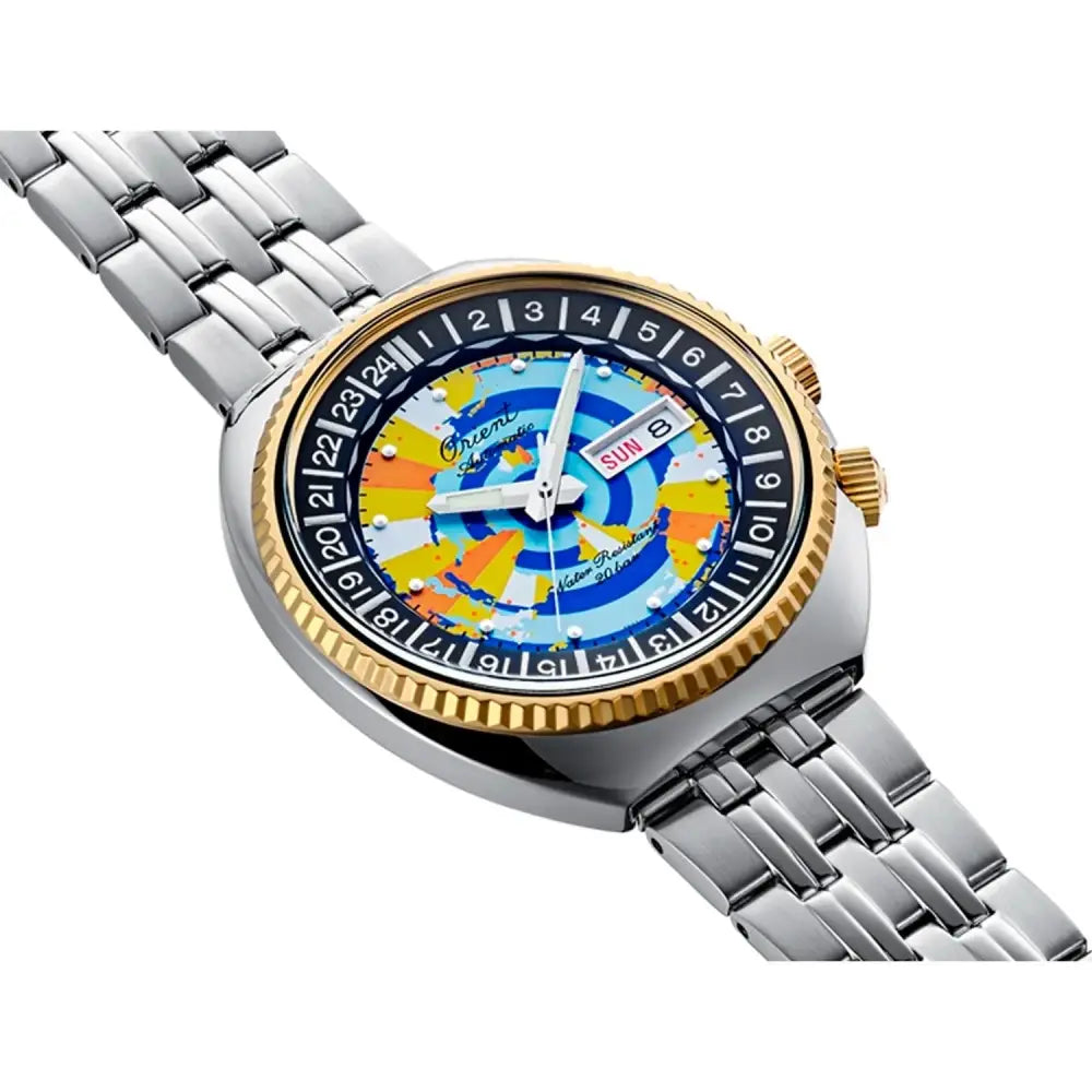 Orient Revival RA-AA0E08Y 75th Anniversary 1500 Limited Edition World Map Diver Men's Watch