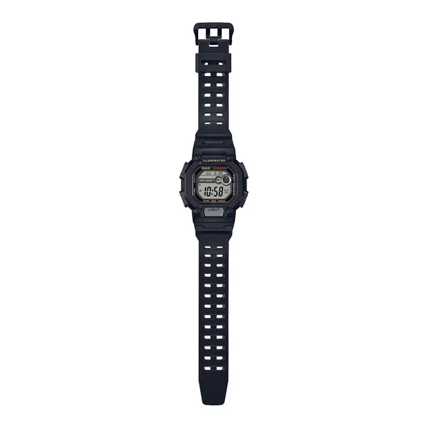 Casio Digital Digital W-737HX-1AVDF Black Display Resin Strap Men's Watch