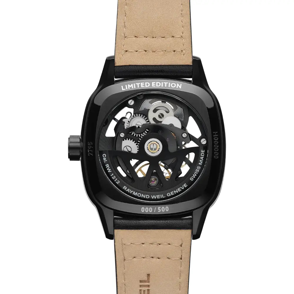 Raymond Weil Freelancer Cushion Skeleton Limited Edition (500 PCS) 2795-BKC-20000 Men's Watch