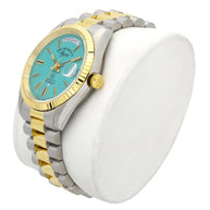 West End The Classics Automatic 6828.20.3337Y Turquoise Dial & Two-Tone Stainless Steel Unisex Watch