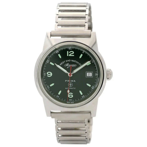 West End  New 8152 Automatic 8152.10.3393R Green Dial Stainless Steel Men's Watch