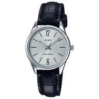 Casio LTP-V005L-7A   Black Leather Band Women's Watch