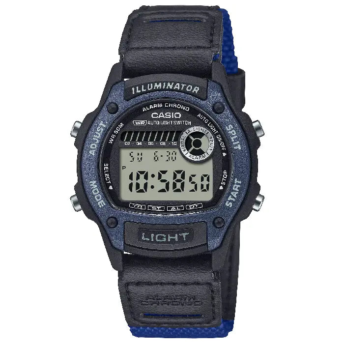 Casio collection W-220HF-2A Digital Dial  Cloth Strap Men's Watch
