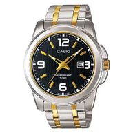 Casio Collection Analog MTP-1314SG-1AVDF Black Dial Stainless Steel Men's Watch