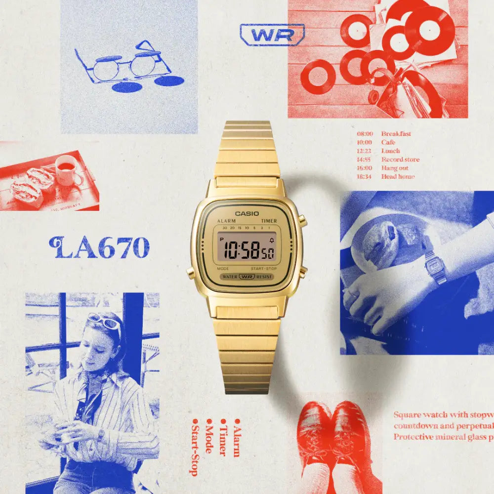 Casio Vintage Digital LA670WGA-9DF Women's Watch