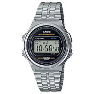 Casio Vintage Digital A171WE-1ADF Black Dial Stainless Steel Unisex Watch