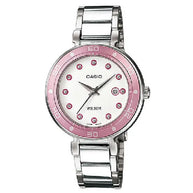 Casio Enticer Ladies Analog LTP-1329-4EVDF White Dial Stainless Steel Women's Watch