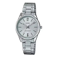Casio Standard Analog LTP-V005D-7BUDF Silver Dial Stainless Steel Women's Watch