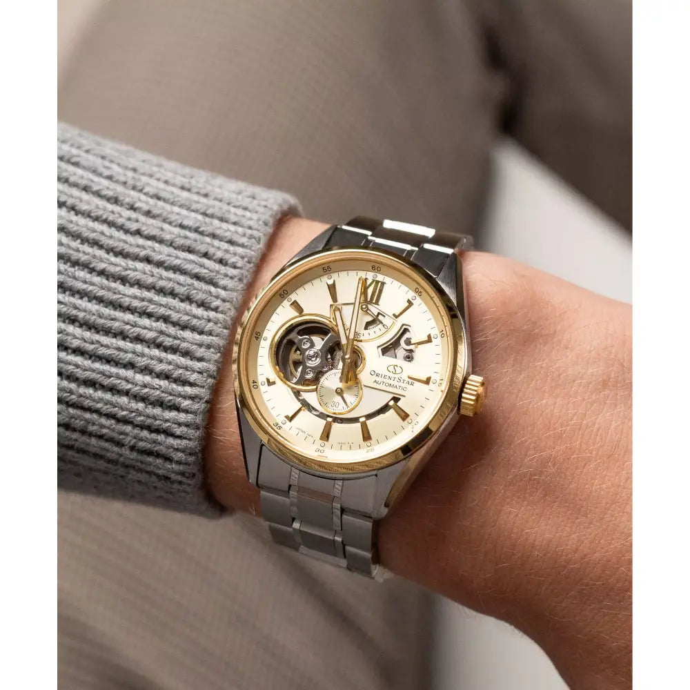 Orient Star RE-AV0124G00B Contemporary Open Heart Power Reserve Men's Watch