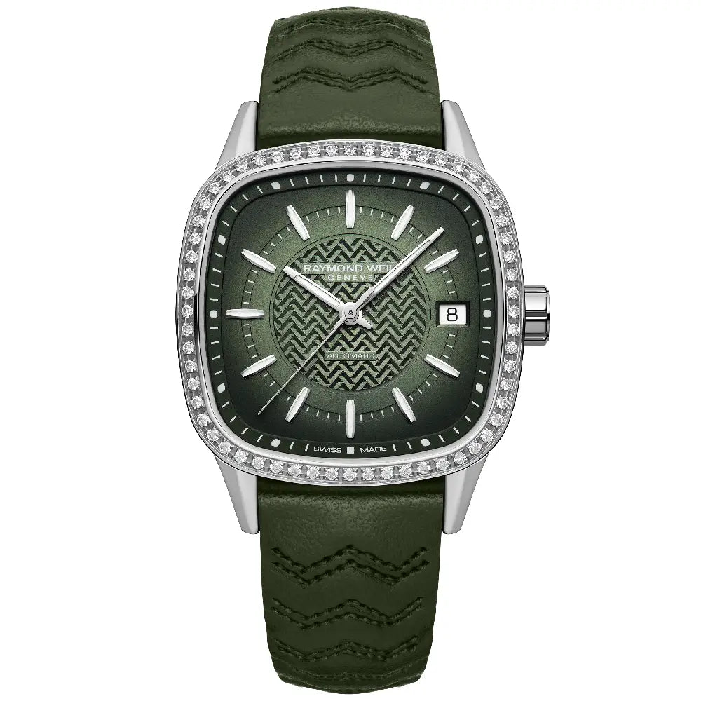 Raymond Weil Freelancer Automatic Cushion Diamond 2490-SCS-52051 Women's Watch