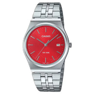 Casio Collection Analog MTP-B145D-4A2VDF Red Dial Stainless Steel Men's Watch