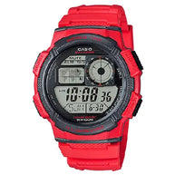 Casio World Time Digital AE-1000W-4AVDF Black Dial Resin Strap Men's Watch