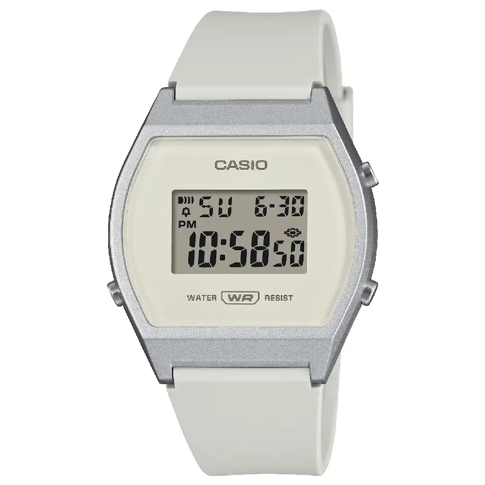 Casio Vintage Digital 35mm LW-204-7AVDF White Dial Resin Strap Women's Watch