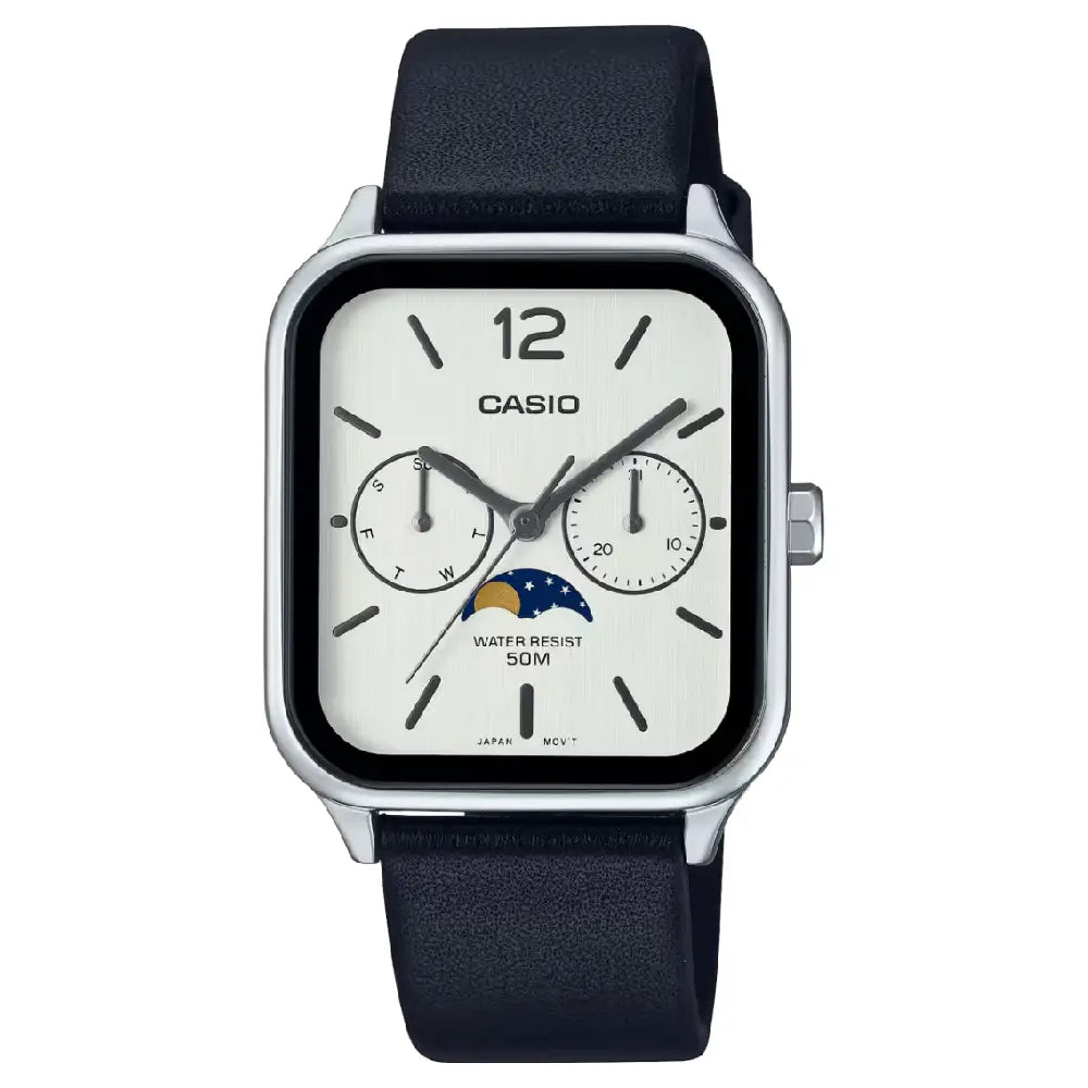 Casio Enticer MTP-M305L-7AVDF Multi-Hand Moon Phase Analog Men's Watch