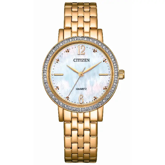 Citizen Quartz Crystal Cluster EL3103-57D Women's Watch