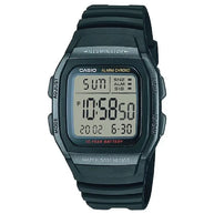 Casio Digital W-96H-1BVDF Black Display Dial Resin Strap Men's Watch