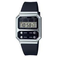 Casio Vintage Digital A100WEF-1ADF Black Dial Stainless Steel Unisex Watch