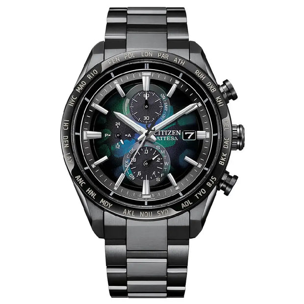 Citizen Attesa Eco-Drive Radio Controlled Layers of Time AT8286-65E Men's Watch