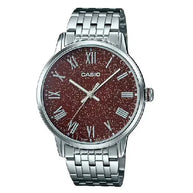 Casio Enticer MTP-TW100D-5AVDF Analog Brown Dial Stainless Steel Men's Watch