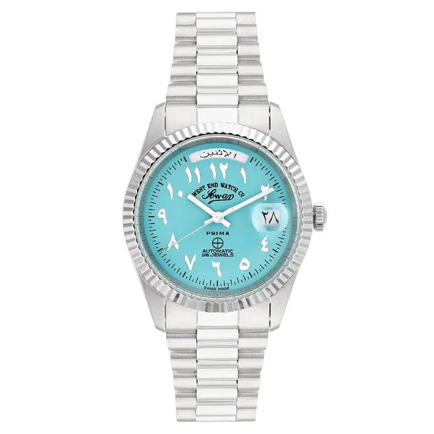 West End Automatic Analog The Classics 6828.10.3377N Turquoise Dial 37mm Stainless Steel Unisex Watch