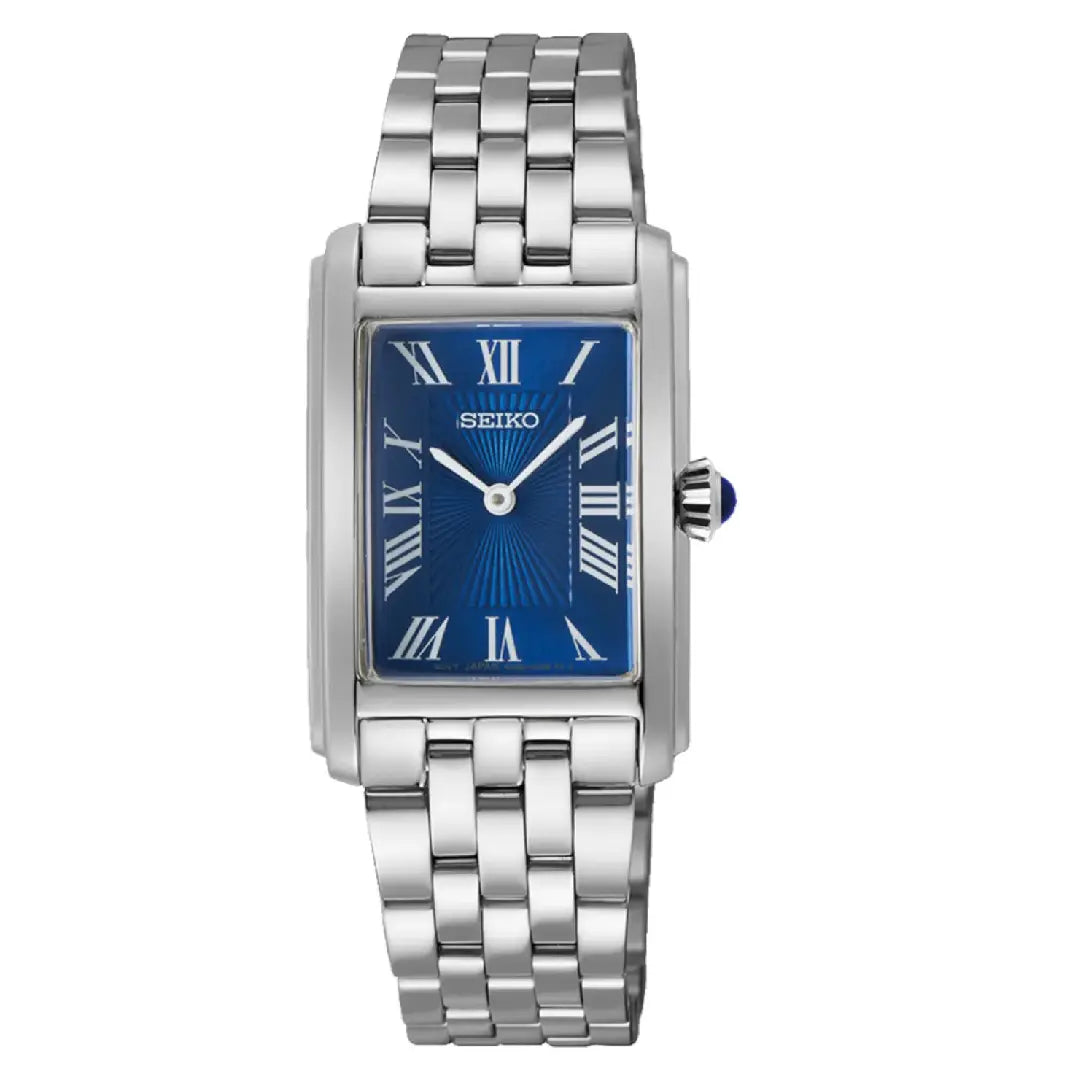 Seiko Essentials SWR085P1 (Seiko Tank) Rectangular Case Women's Watch