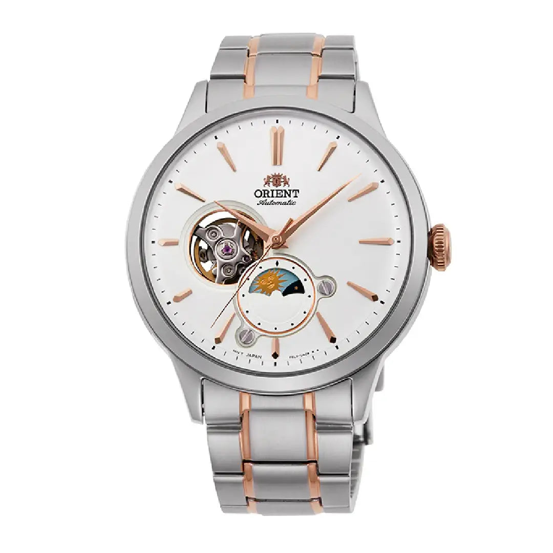 Orient Classic Sun & Moon Open Heart RA-AS0101S30B Men's Watch