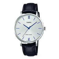 Casio Enticer Ladies Analog LTP-VT01L-7B1UDF Silver Dial Leather Strap Women's Watch