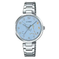 Casio Enticer Ladies Analog LTP-E05D-2ADR Blue Dial Stainless Steel Women's Watch