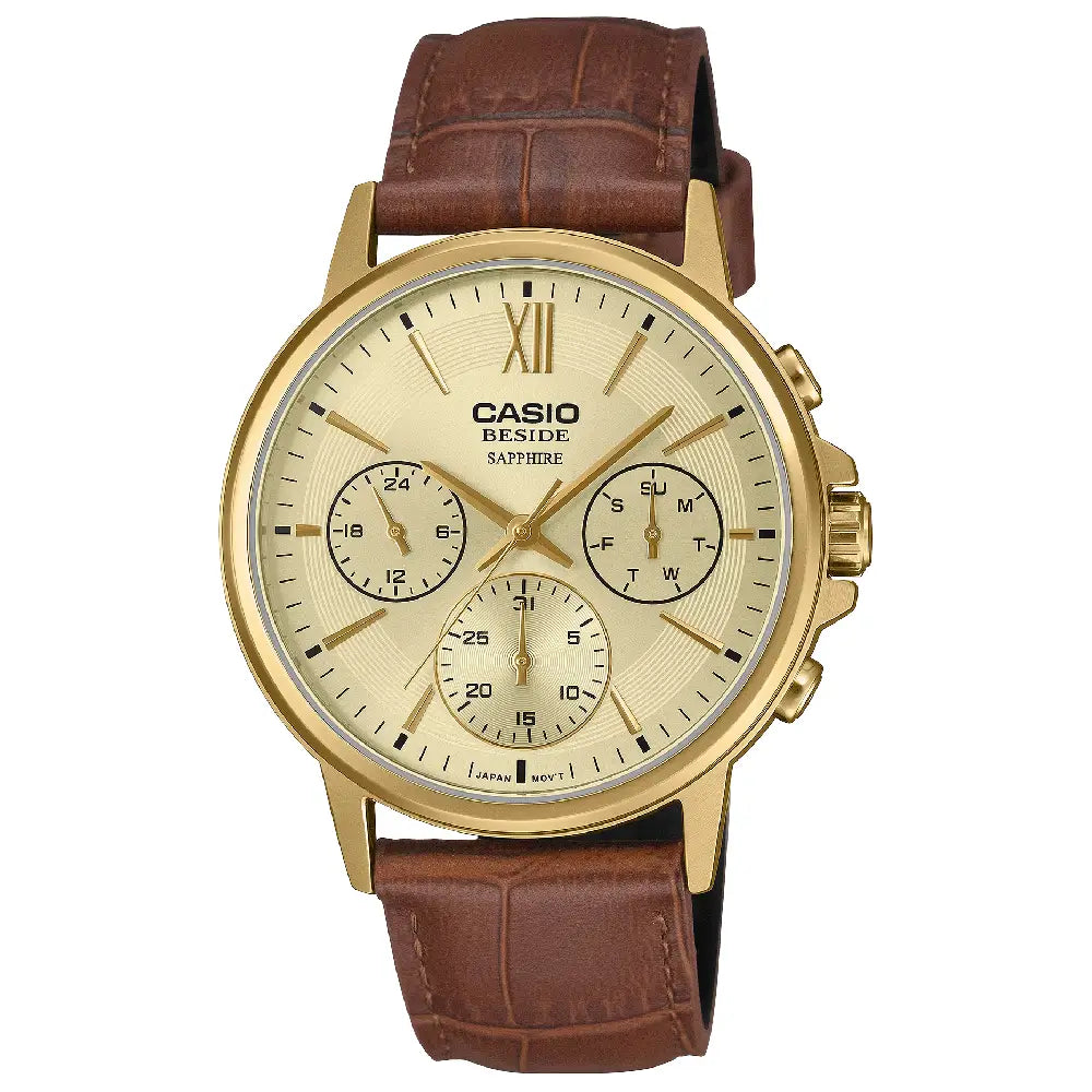 Casio Beside Sapphire Multi-Hand BMS-300GL-5A Men's Watch