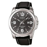 Casio Collection Analog MTP-1314L-8AVDF Gray Dial Leather Strap Men's Watch