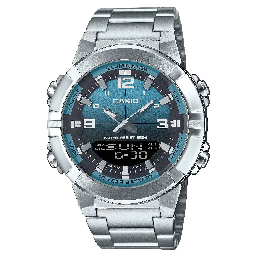 Casio Analog-Digital World Time AMW-870DA-2A2VDF Men's Watch