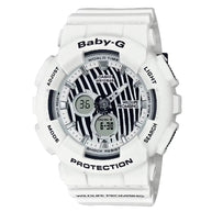 Casio Baby-G BA-120WLP-7A Analog-Digital White Zebra Print Dial Resin Strap Unisex Watch