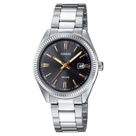 Casio Classic Analog LTP-1302D-1A2VDF Black Dial 30.5mm Stainless Steel Women's Watch