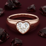 The Sculpted Heart Luminous Statement Ring