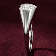 The Sculpted Heart Luminous Statement Ring