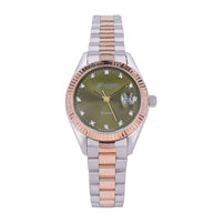 XR Lady watch in 18K rose & white gold | Olive Green Dial