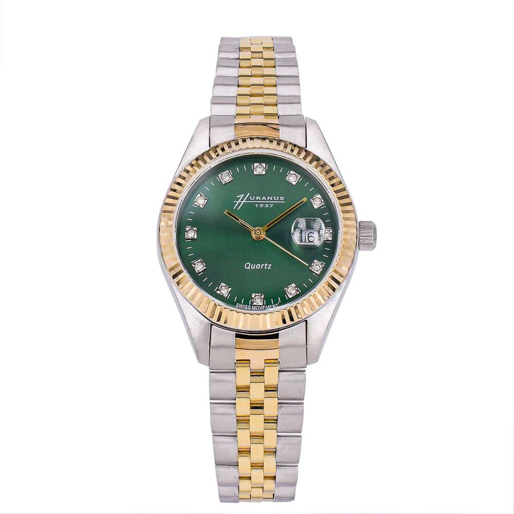 XR Lady watch in 18K yellow &amp; white gold | Green Dial