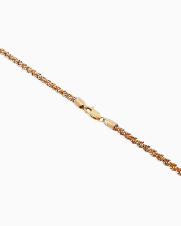18K Two-Tone Gold Necklace – 17.70g.