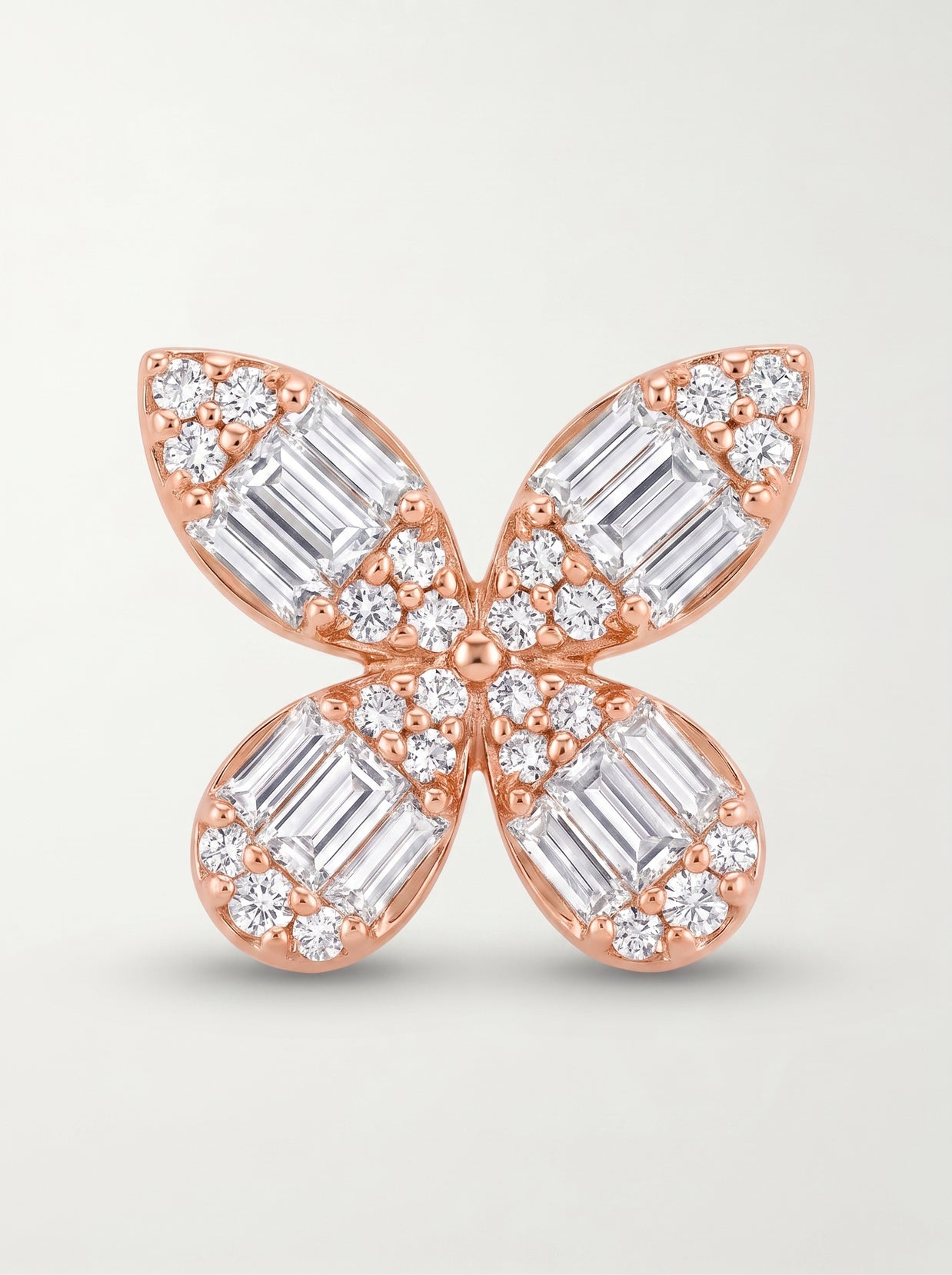 Enchanted Baguette Diamond Butterfly Earrings