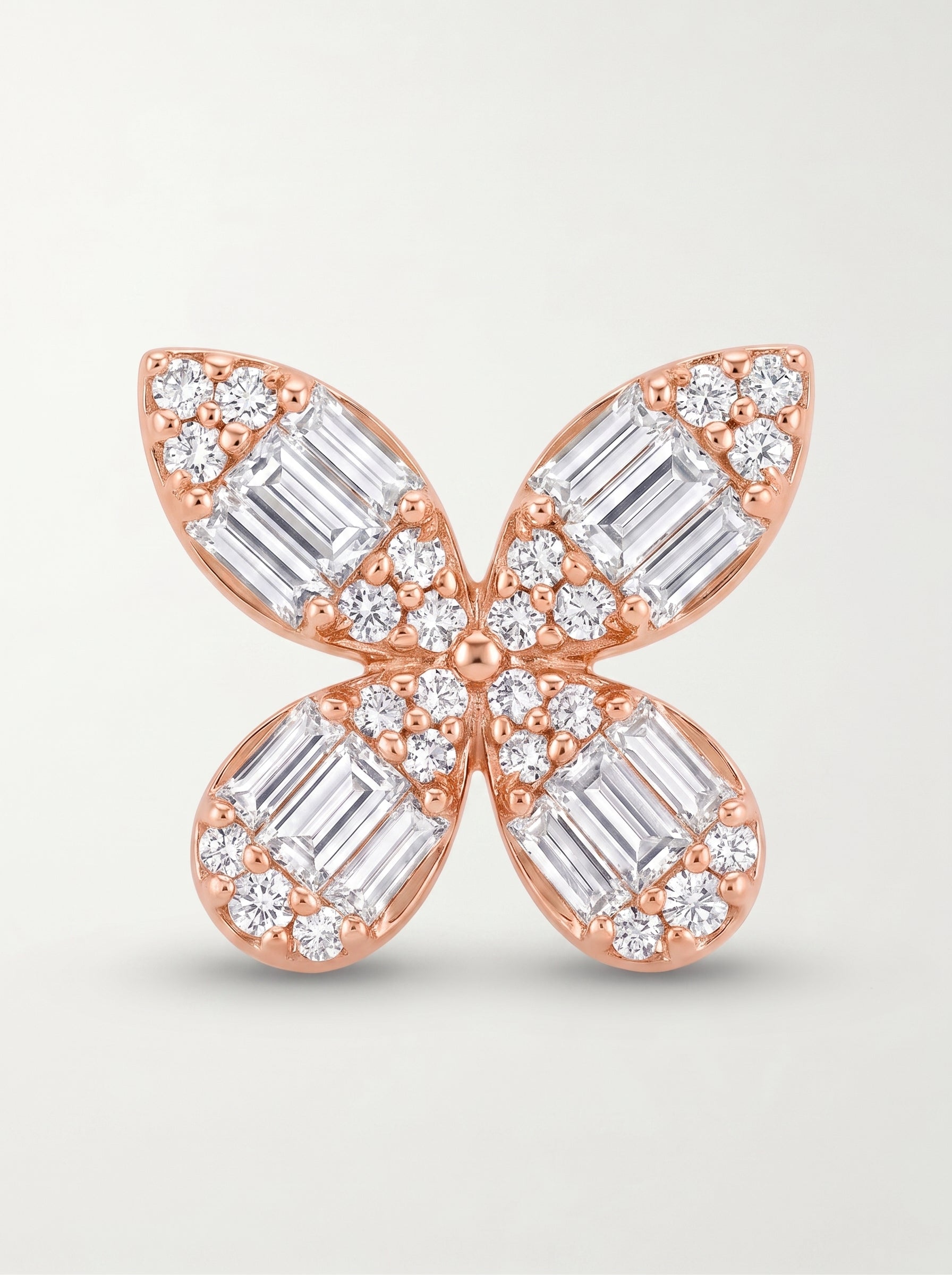 Enchanted Baguette Diamond Butterfly Earrings