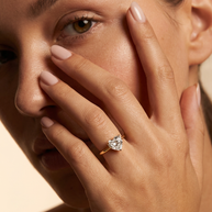 18K Yellow Gold Heart Lab-Grown Diamond Ring – 0.90ct.