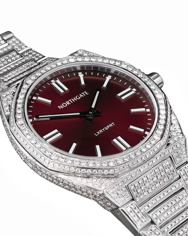 Full Diamond Club 40 Shiny Cherry Watch – 7.50ct.