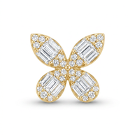 Enchanted Baguette Diamond Butterfly Earrings