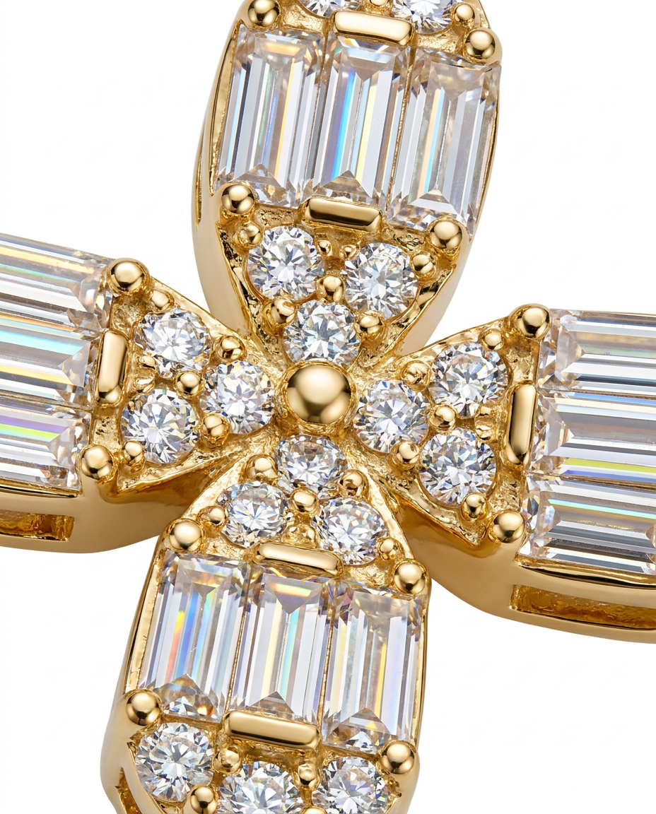 Enchanted Baguette Diamond Butterfly Necklace