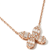 Enchanted Baguette Diamond Butterfly Necklace