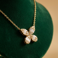 Enchanted Baguette Diamond Butterfly Necklace
