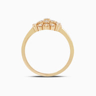 18K Gold Round Brilliant Diamond Bold Solitaire Ring