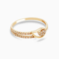 18K Gold Round Brilliant Diamond Timeless Solitaire Ring
